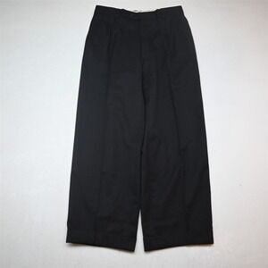 Paul Dione 30x26 Gray 100% Wool Pleated Cuffed Dress Mens Pants